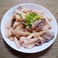 ポニーリボン's cooksnap of when they made 大根と豚小間の味噌にんにく炒め.