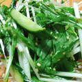 にじいろリンゴ's cooksnap of when they made あっさり、簡単 ♪ 水菜のサラダ.