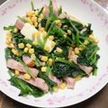 すぶちー's cooksnap of when they made ほうれん草とベーコンの＊バターソテー.
