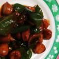 まぶたん's cooksnap of when they made マッシュルームとソーセージのケチャ炒め♪.