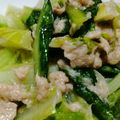 るみんほ's cooksnap of when they made ロメインレタスのツナ炒め.