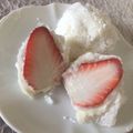 halll4's cooksnap of when they made チーズケーキいちご大福♪ひなまつり♪.