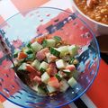 SacMic's cooksnap of when they made 超簡単！トマトときゅうりのキューブサラダ.