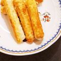 ハル大好きママ's cooksnap of when they made 餃子の皮アレンジ パリッとチーズ巻き.