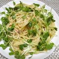 ジョングレ's cooksnap of when they made かいわれと辛子明太マヨの冷製パスタ.