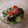 めひっこ's cooksnap of when they made ちくわとワカメのワサマヨ☆サラダ.