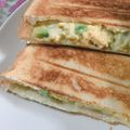 ピスタチオ♡'s cooksnap of when they made *アボカドエッグチーズのホットサンド*.