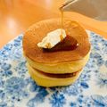 カフェ店員M子's cooksnap of when they made ＨＭで厚焼きパンケーキ.