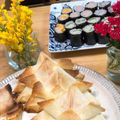 あんこチョナンカン's cooksnap of when they made 簡単！こどもの日プレート(春巻き兜).