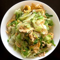 aki☆♪'s cooksnap of when they made レタスと卵のさっと炒め♪レタスシャキふわ.