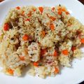 内田さんちのからあげ's cooksnap of when they made 炊飯器で簡単*ベーコンピラフ.
