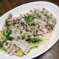 ぼた2002's cooksnap of when they made 夏バテ防止に 豚しゃぶおろしざるうどん.