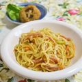 mmameco's cooksnap of when they made ベーコンと長ネギの時間焼きそば.