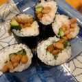 ろらうみゃ's cooksnap of when they made 酢めしとの相性バッチリ！納豆巻き.