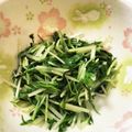 ○ななこ○'s cooksnap of when they made ごま油香る水菜の塩昆布和え.