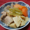 デザートマダム's cooksnap of when they made 鶏肉とたけのこ•ふきの煮物.