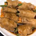 もなかまん's cooksnap of when they made 豚肉の肉巻き♪簡単いんげん牛蒡人参.