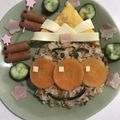 ぽん☆ちょこ's cooksnap of when they made こどもの日に！アンパンマン兜プレート☆.