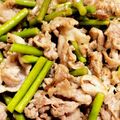 ぶっちー☆☆'s cooksnap of when they made 豚バラとニンニクの芽の炒め物.