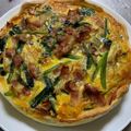 ぶる男's cooksnap of when they made ベーコン、しめじ、ほうれん草のキッシュ.