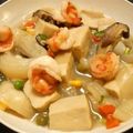 ruli1029j's cooksnap of when they made 高野豆腐とエビのうま煮.