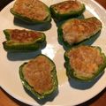 ハニハ二ちゃん's cooksnap of when they made ふっくらピーマンの肉詰め.