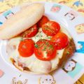 ☆３匹の子ぶた☆'s cooksnap of when they made カレーリメイク★チーズトースト＋トマト.