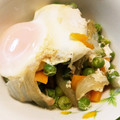 matiyo's cooksnap of when they made 玉ねぎとえんどう豆の卵とじ.