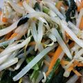 しばいぬちょこ's cooksnap of when they made コクうま！もやしとほうれん草のナムル.