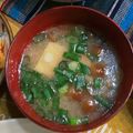 M130018's cooksnap of when they made なめこのお味噌汁.