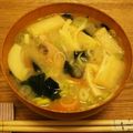 neko＊and…'s cooksnap of when they made 田舎のウマイ味♪タケノコと鯖缶のお味噌汁.