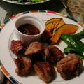 くーひさ's cooksnap of when they made 15分簡単　自家製ソースサイコロステーキ.