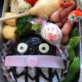 みのちゃんひよちゃん's cooksnap of when they made キャラ弁　バイキンマン　簡単　おにぎり.