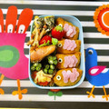komutatata's cooksnap of when they made 幼稚園(年中)双子のお弁当2.