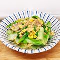 Miella's cooksnap of when they made べか菜（山東菜）のツナ卵オイスター炒め♪.