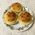 puniＫ's cooksnap of when they made 虫パン♪てんとう虫のコッペパン.