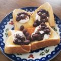ちぃかま22's cooksnap of when they made 和スイーツ風☆あずきホイップトースト.