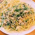 しょるみか's cooksnap of when they made 水菜、新玉ねぎ、しらすのスパゲｯティ.
