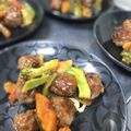 さとっちにゃん's cooksnap of when they made 糀甘酒で！ふっくら肉団子と野菜の甘酢炒め.