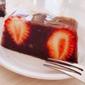 涼介mama's cooksnap of when they made 作業５分！簡単✿いちご水羊羹✿.