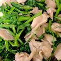 kiyo0120's cooksnap of when they made ｍ空心菜と豚の中華味噌炒め.