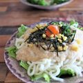 ちゃんねるゆみ's cooksnap of when they made ネバネバ納豆うどん山芋温泉卵のっけ！.