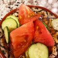 さこあ's cooksnap of when they made きゅうりとトマトのマリネ風サラダ.
