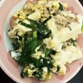 まーたまご♡'s cooksnap of when they made ひき肉と木綿豆腐のニラ玉炒め.