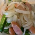 クックXXQ1ZB☆'s cooksnap of when they made スナップエンドウとウィンナーの塩炒め.