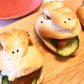 まかなママ's cooksnap of when they made 恐竜パン♪　ティラノ風バーガーパン.
