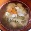 スガ九郎's cooksnap of when they made ぶりのあら汁　.