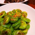 leafmama's cooksnap of when they made そら豆のチーズバジル炒め.
