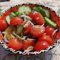 nana_tenjo's cooksnap of when they made 大葉香る☆トマトと胡瓜のしらす和え.