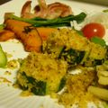 れな犬's cooksnap of when they made ナスとズッキーニの香草パン粉焼き♪.